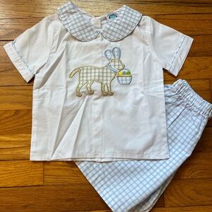 EUC Peonies & Parasols Easter Set, 3T